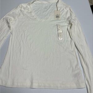 New with tags white long sleeve
